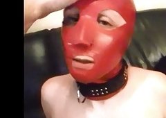 My wife latex mask