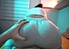 Brazilian College Couples Sweatpants Assjob Lap Dance Heats Cold Night with Big Butt Bounces and C