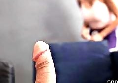 Armani Blacks Steamy Couch Session with JMac Derails into Fierce Lesbian Fucking and Intense Big
