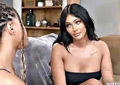 Busty Shemale With Big Cock Fucks Her Roommate