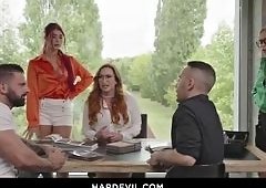 Raul Costa, Alexa Flexy Atlanta Morenos Anal Threesome in Office