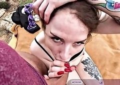 German Stud Pounds Horny Teen Tourist on Mallorca Beach