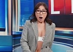 Van Wylde Pounds Nicole Doshi in Newsroom Threesome