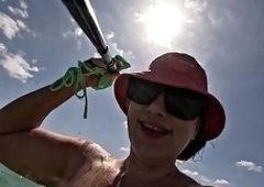 Emma Voyeurs Naked Underwater Swim Goes Panty-Free