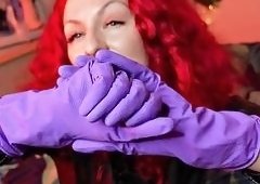 Arya Granders Kinky ASMR Latex Gloves Rubbing