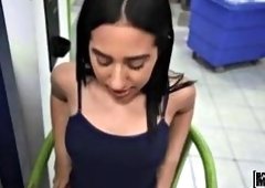 Brunette Big-Butt POV Handjob