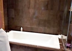 Big Tits Shower Interruption