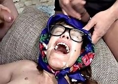 A Nymphomaniac Grandmother With Big Natural Tits Wearing ...