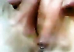 Home shameless webcam Indian bitch spreads plump legs to finger honey pot