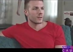 Blindfolded Blonde Stepbro Sucks Cock in Steamy POV Before Hours-Long Creampie Pounding