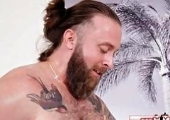 Sandy Love Devours Maxx Curves Toes Before Rimming His Big Butt Ass With Fierce Handjob In Hard