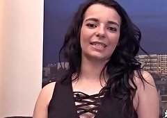 Beautiful French Sophia Laure Takes Brutal Anal Pounding and Dildo Double Penetration