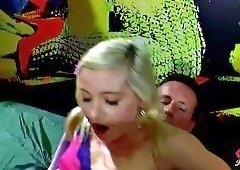 Blonde Lina Fitness in Extreme Cumshot Gangbang