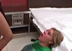 Lesbian Babe Dominates with Swallowable Sexy Feet
