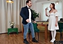 Olivia Westsuns Ass Rimmed in Hardcore Bride Threesome