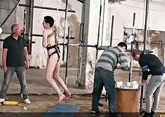Sean Taylor, Gabriel Paris, Jesse Murphy Slam Each Other Bareback on Bondage Bench in Threesome Part 2